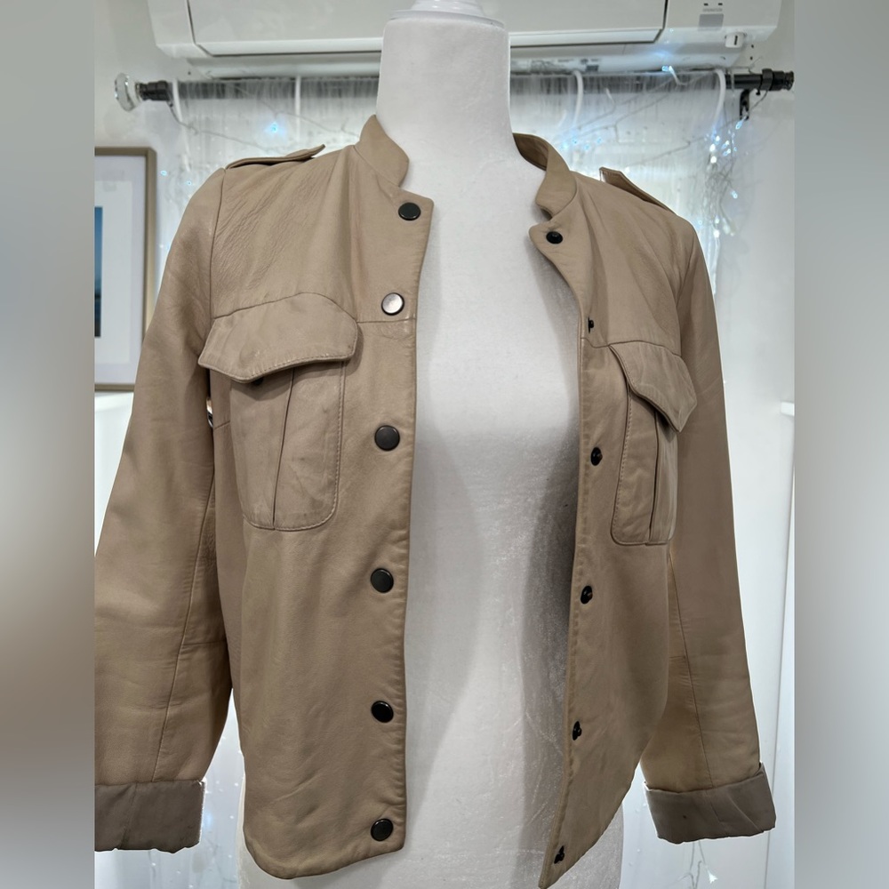 Leather jacket Gap edition beige size XS